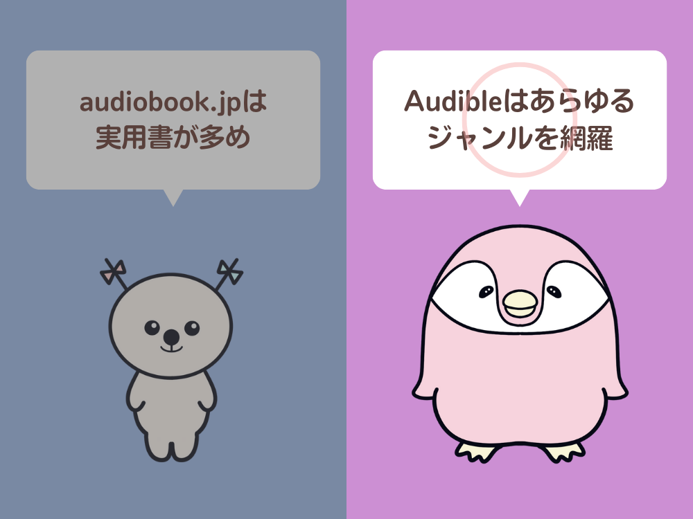 オーディブルはジャンルが豊富